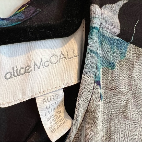 Alice Mccall Wild Frontier Floral Open Back Mini Dress | Size 8 - Picture 8 of 14